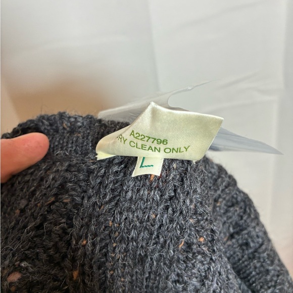 Kilronan Knitwear L Long Irish Aran Cable Knit Cardigan Coat‎ 96% Wool Shawl - Picture 6 of 7